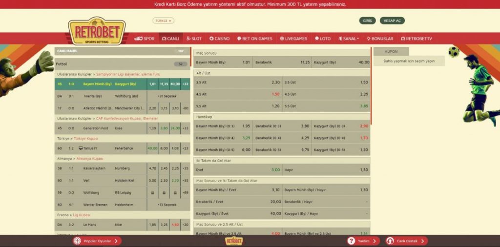 Retrobet bahis turkiye