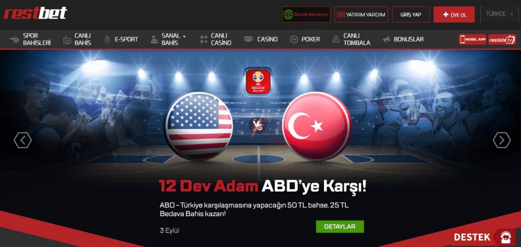 Restbet Giriş turk