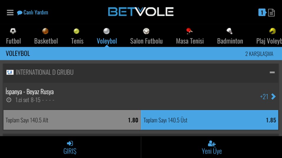 BETVOLE GUNCEL ADRESI
