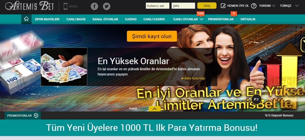 Artemisbet Giriş