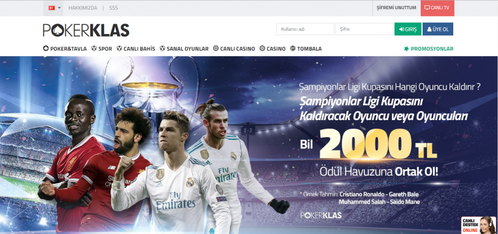 Pokerklas Yeni Adresi