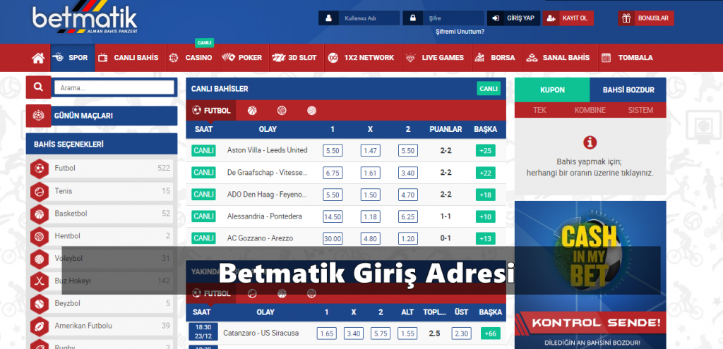 Betmatik Canli Bahis