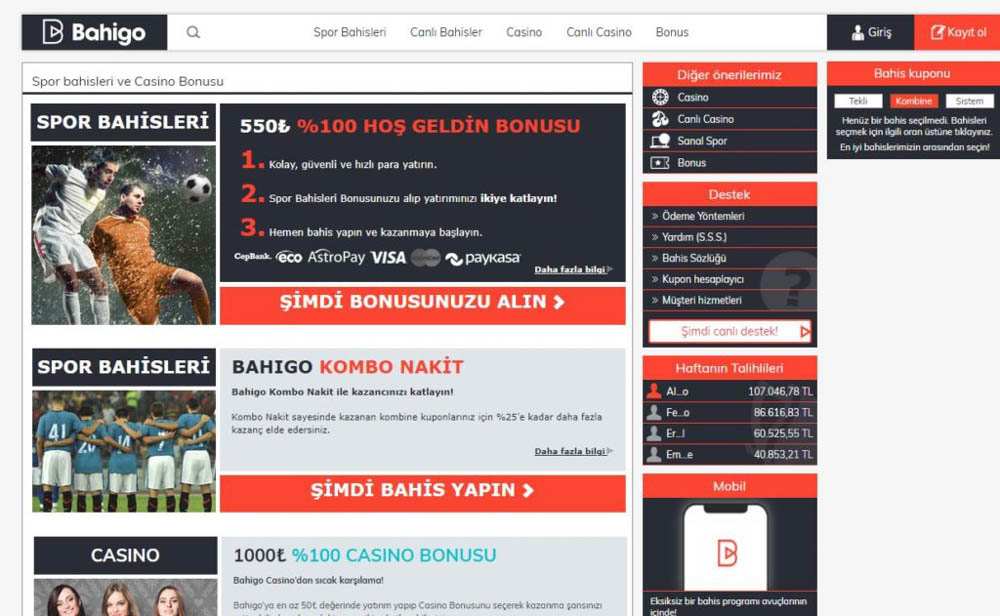 Bahigo Canli Bahis