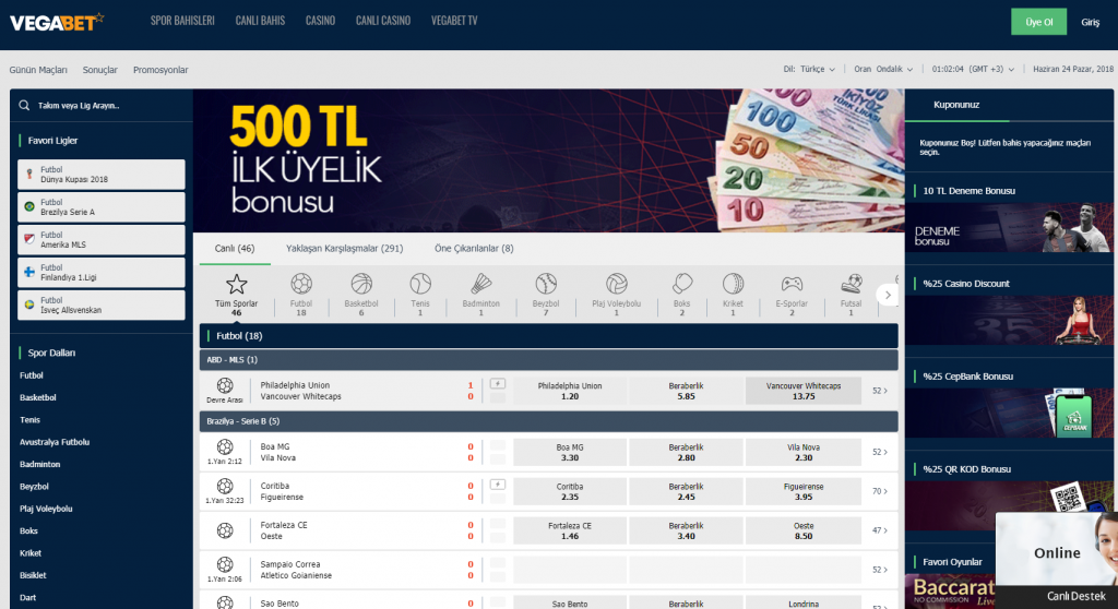 Vegabet Giriş