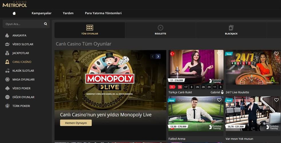 Casinometropol Guncel Adresi